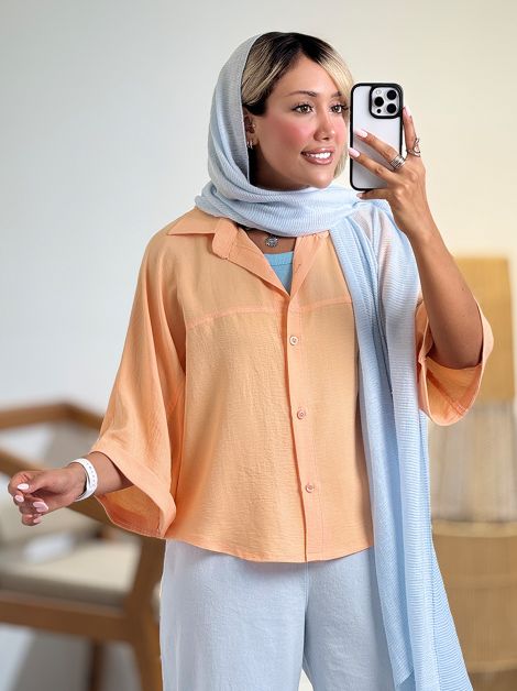 شومیز باکسی کیمونو کد 21179